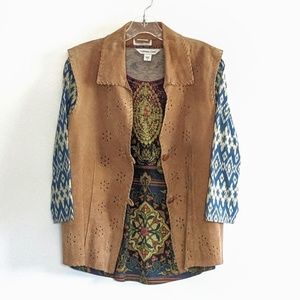 Coldwater Creek suede vest